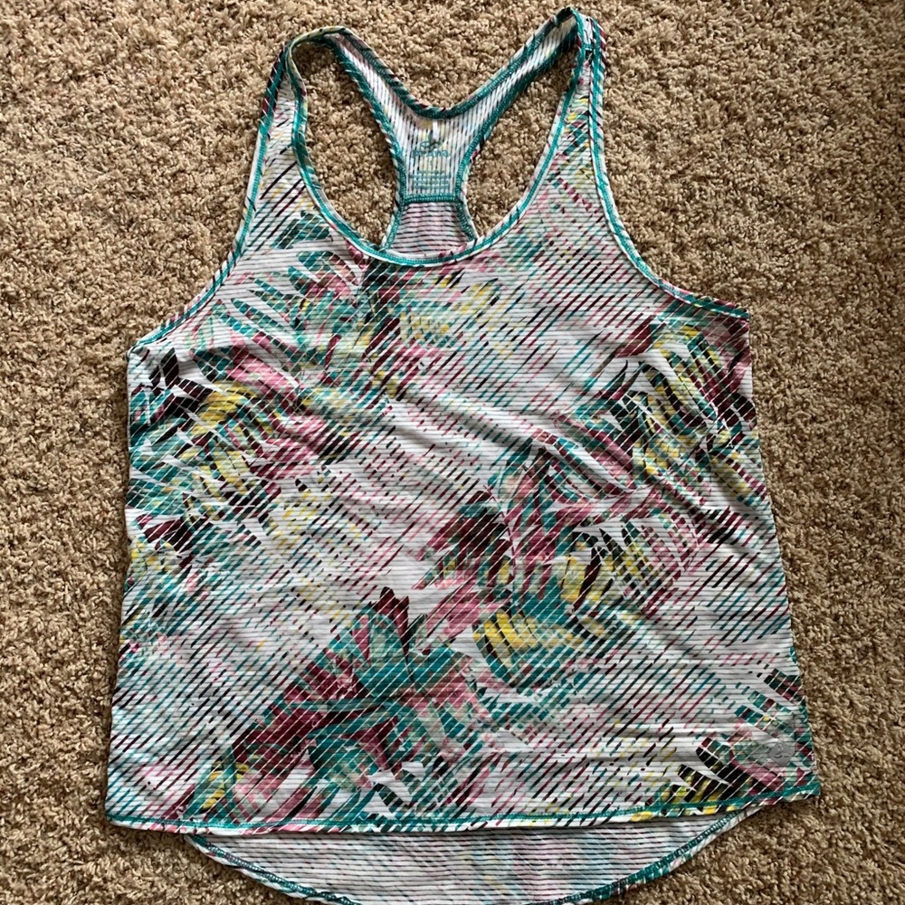 Prana Breezie Print Scoop Neck Racerback Tank